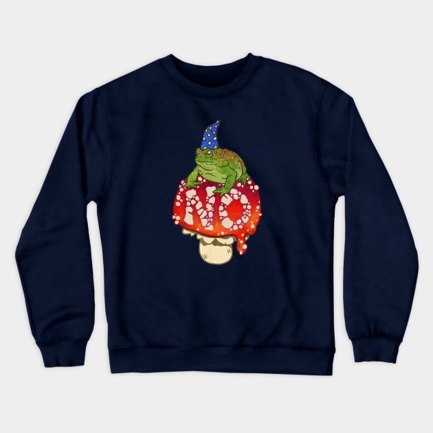 Grumpy Toad Wizard says NO Crewneck Sweatshirt by Jessuh